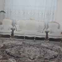 مبلمان استیل هفت نفره بهمراه ناهارخوری چهار نفره