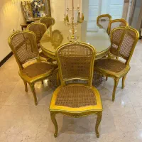 ناهار خوری ۸ نفره آنتیک ایتالیا تمام ورق