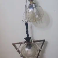۲عدد لوستر شیک و کاملا کار دست|لوستر و چراغ آویز|چهارباغ, |دیوار