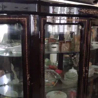 گنجه چوب گردو سه طبقه