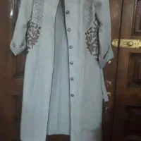 مانتو  اندامی رنگ استخوانی سایز ۴۲