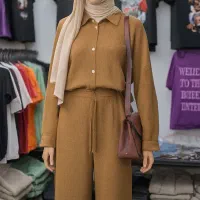 شومیز و شلوار بیسکوییتی|لباس|کبودرآهنگ, |دیوار