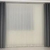 پرده حریر ترک پلیسه دوخته شده آماده نصب نو