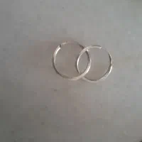گوشواره حلقه ای نقره ۹۲۵|جواهرات|ابهر, |دیوار