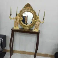 کنسول و آینه شمعدون انتیک|بوفه، ویترین، کنسول|رشت, شهرک قدس|دیوار