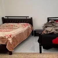 تختخواب فلزی 3 عدد  و تشک رویال 3 عدد