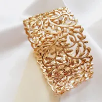 دستبند کشی تکی طرح برگ طلایی زیبا و خاص|بدلیجات|رشت, گلسار|دیوار