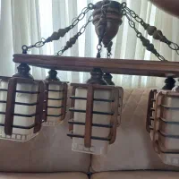 لوستر چوبی ۶ شعله دارکا