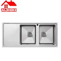 سینک ظرفشویی استیل البرز مدل 952 لگن راست(پلمپ)|مصالح و تجهیزات ساختمان|تهران, تهرانپارس غربی|دیوار