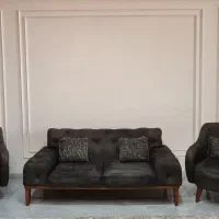 مبلمان نیم ست پارچه ترک درحدنو بسیار شیک وتمیز