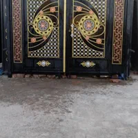 فروش انواع درب حیاط فرفوژه وupvc چوبی ضدسرقت پنجره