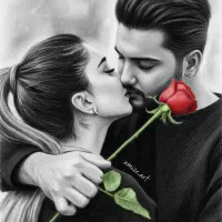 سفارش نقاشی چهره، طراحی چهره سیاه قلم برای هدیه