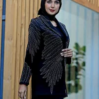 کت تک مزونی نگین دار یقه آرشال|لباس|مشهد, راهنمایی|دیوار