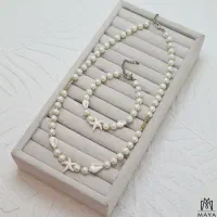 نیم ست صدفی و سنگی ترند