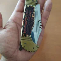 چاقو زنجان دنده ای|کلکسیون اشیاء عتیقه|آزادشهر, |دیوار