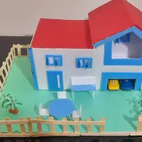 ماکت خانه . کاردستی مناسب مدرسه