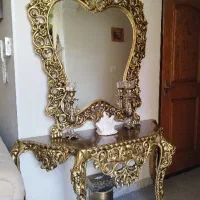 آینه ، کنسول و شمعدان