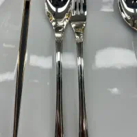 قاشق چنگال خارجی اصل 4 میل واقعی 18/10استیل نگیر|ظروف سرو و پذیرایی|یزد, |دیوار