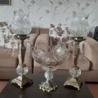 دکوری سه تیکه شمعدان و آجیل خوری