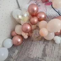 بادکنک تولد تم کرمی