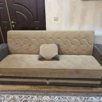 مبل تکی راحتی تخت شو کاملا سالم