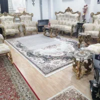 مبل سلطنتی 9نفره با3میزعسلی فروش فوری