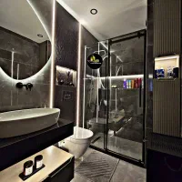 کابین دوش فریم لس ریلی با رنگ یراق مشکی|لوازم حمام|تهران, اوقاف|دیوار