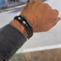 دستبندمردانه چرم