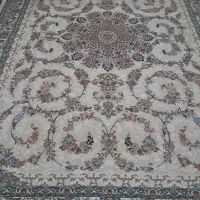 یک جفت فرش 9متری کرم رنگ هزارشانه تراکم3000|فرش|ورامین, شهرک مدرس|دیوار