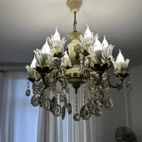 یک جفت لوستر برنز درحدنو