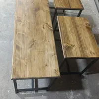 نیمکت چوب و فلز