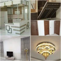 نصب تختتاشو،دربچوبی،کابینت پرده،لوسترتعمیر،جابجایی
