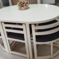 میز ناهارخوری کمجا شش نفره  کارکرده 10میلیون