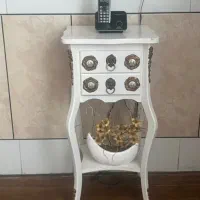 تلفن بی سیم همراه با میز دو کشو