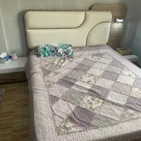 تخت دو نفره و میز آرایش|تخت و سرویس خواب|کرمانشاه, |دیوار
