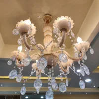 لوستر ۶ شاخه کریستال خارجی باراکات