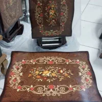 میز عسلی ۴ تایی تاشو و پایه دار،چوب MDF پولیشی