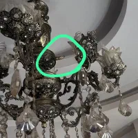 لوستر طرح برنز|لوستر و چراغ آویز|پردیس, فاز ۲|دیوار