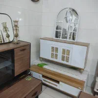 آینه کنسول حصیری