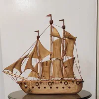 کشتی بادبانی تمام چوب|مجسمه، تندیس، ماکت|تهران, اختیاریه|دیوار
