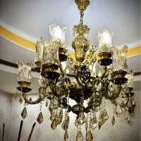 لوستر برنج لوستر بزرگ لوستر طلایی