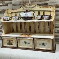 کافی بار و کشو های مینی چوبی|کتابخانه، شلف، قفسههای دیواری|تهران, دبستان|دیوار