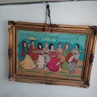 تابلو دست بافت قدیمی