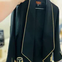 مانتو کتی سبز و مشکی