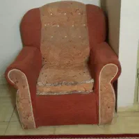 یک سرویس مبل راحتی هفت نفره. چهارتکه ویک مبل تکی|مبلمان خانگی و میز عسلی|شیراز, سینما سعدی|دیوار