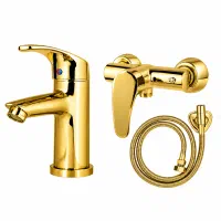 ست شیر روشویی و توالت ، مناسب بازسازی ، نصب آسان