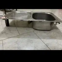 سینک ظرفشویی البرز تک‌ لگن|آب‌چکان و نظم‌دهنده ظروف|اسلام‌شهر, شهرک قائمیه|دیوار