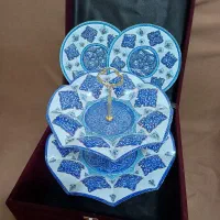 ست شیرینی خوری ودوبشقاب مس