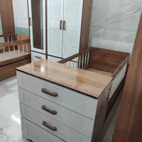 تخت کمد نوزاد نوجوان سرویس چوب سیسمونی بچه طرح لرد|تخت و صندلی بچه|مشهد, توس (بلوار توس)|دیوار