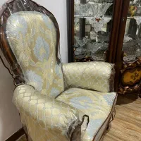 مبل ۹ نفره استیل تمام چوب|مبلمان خانگی و میز عسلی|خشکبیجار, |دیوار